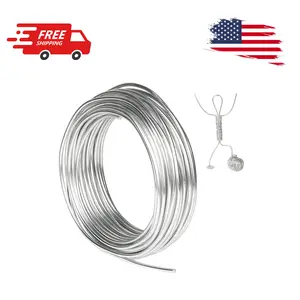 9 Gauge Aluminum Craft Wire, 50 Feet 3mm Bendable Armature Wire for Sculpting