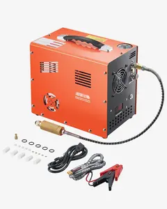 PCP High-Pressure Air Compressor 4500 PSI Auto Stop With Built-In Converter For PCP Airguns And Air Rifles, Portable Heavy-Duty Oil-Free Pump, Durable Construction, Wide Opening Intake, Digital Pressure Gauge