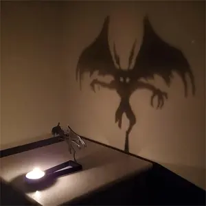 Funny Shadow Candle Holders for Halloween Decorations, Halloween Candle Holders,  Candleholder Tabletop Decorative Tealight Candle Holder for Halloween  Decor (A)