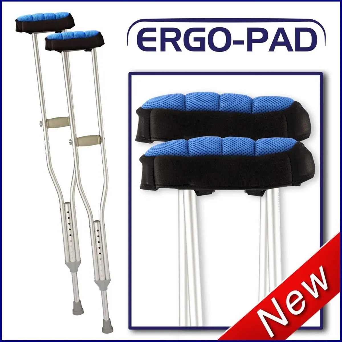 212 MAIN Ergoactives Ergo PAD Ergonomic Padded Crutch Equipment for Crutches