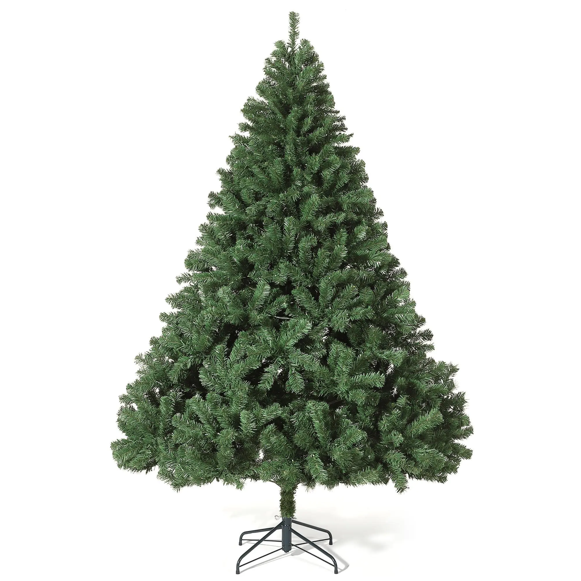 Artificial Christmas Tree, Realistic Premium Spruce Hinged Christmas Tree, Holiday Christmas Tree with Metal Hinges and Collapsible Base for Home Parties and Office Decorations (no Lights, 4.5 FT)