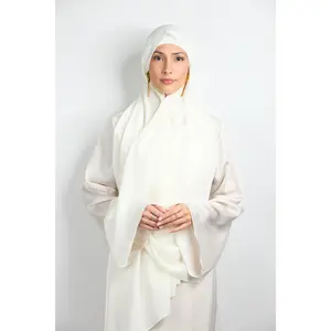 Diamond Chiffon with Matching Undercap Off White #74