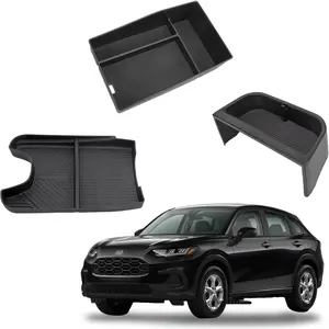 Center Console Organizer Compatible with 2023-2026 Honda HRV Accessories, Armrest Tray, Console Bottom Storage Box and Dashboard Organizer Box, Fits both Honda HR-V 7-inch and 9-inch Screen