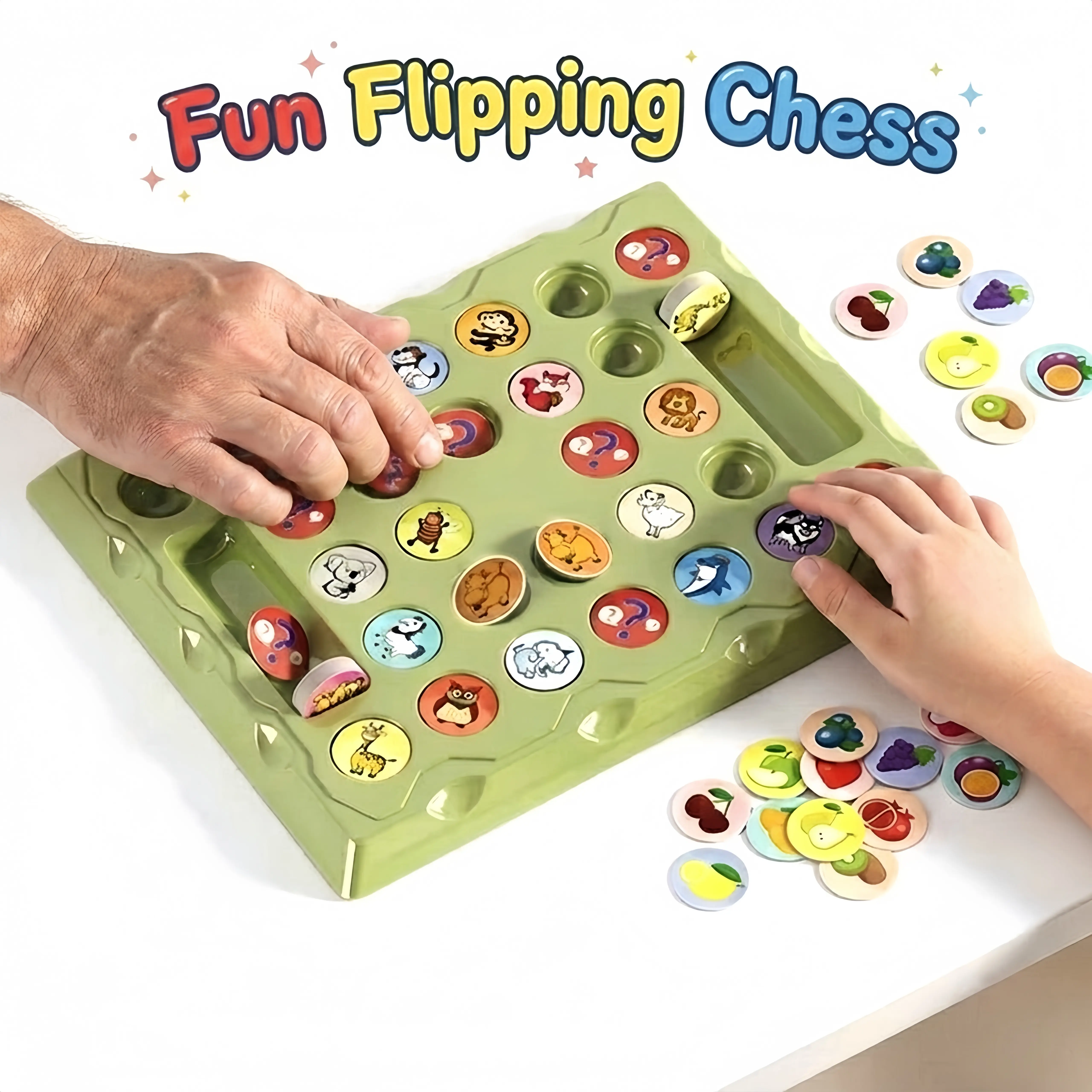 Matching Memory Game for Kids Educational Toy, educational toy,Board Game Travel Toy for Boys & Girls, Road Trip Essentials for Toddlers, Airplane/Car/Camping Activity, Ideal Christmas & Birthday Gifts