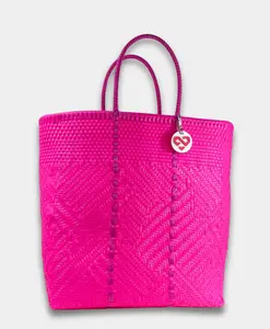 Maria Victoria | Glimmer Magenta Tote | Upcycled, Handwoven