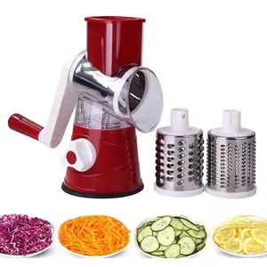 Multi-Function Rotary Mandoline Slicer| Hand Crank Chopper & Grater for Potatoes, Vegetables & Cheese