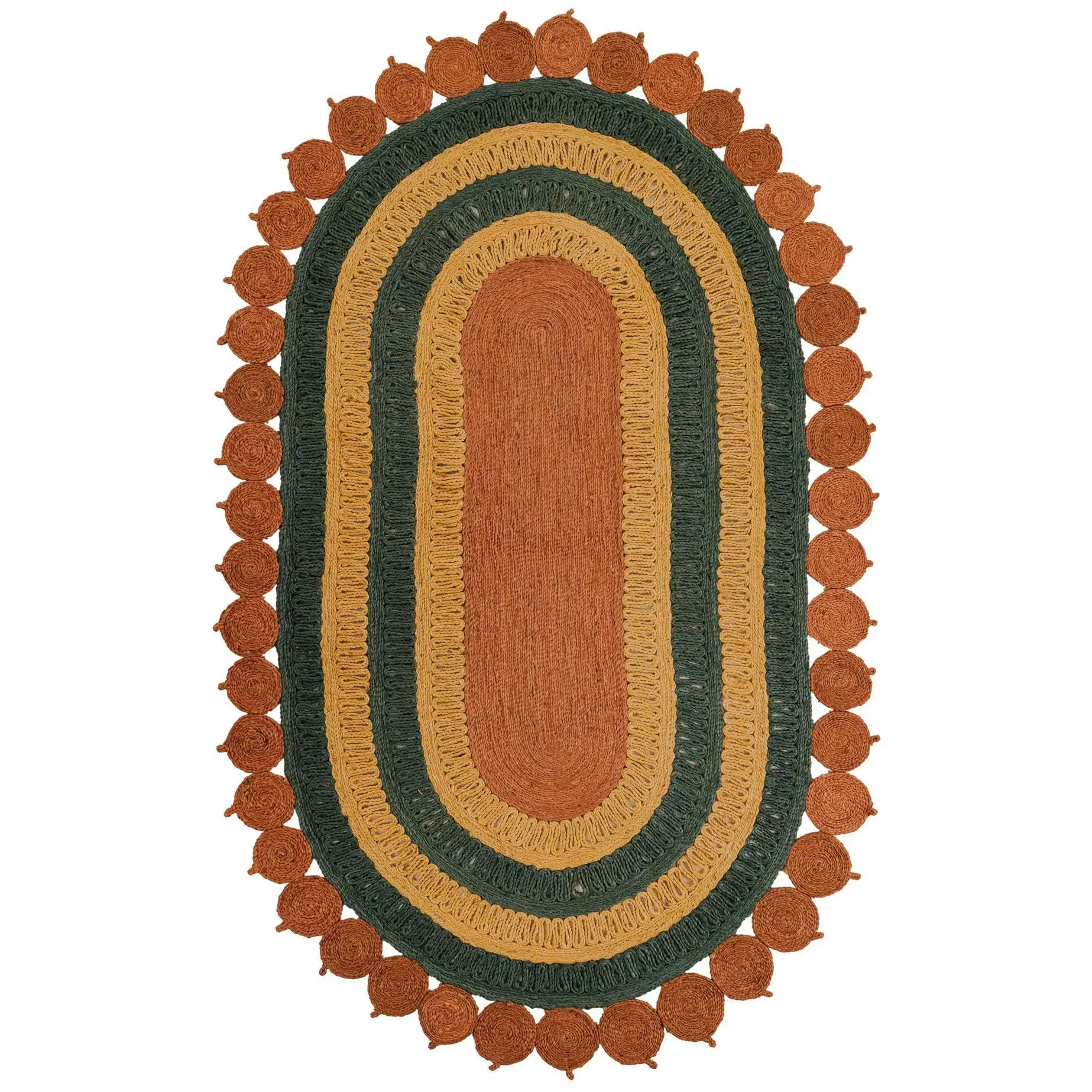 Orange Green Yellow 5' 1 x 8'