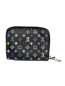 Pre-owned Louis Vuitton Canvas Zippy Wallet Authentic Monogram Multicolore JX003LV
