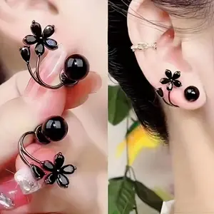 Tulip Earrings Set, Simple Tulip U-Shaped Design, Elegant Jewelry Accessories for Women, Perfect Gift Idea, Flower Design