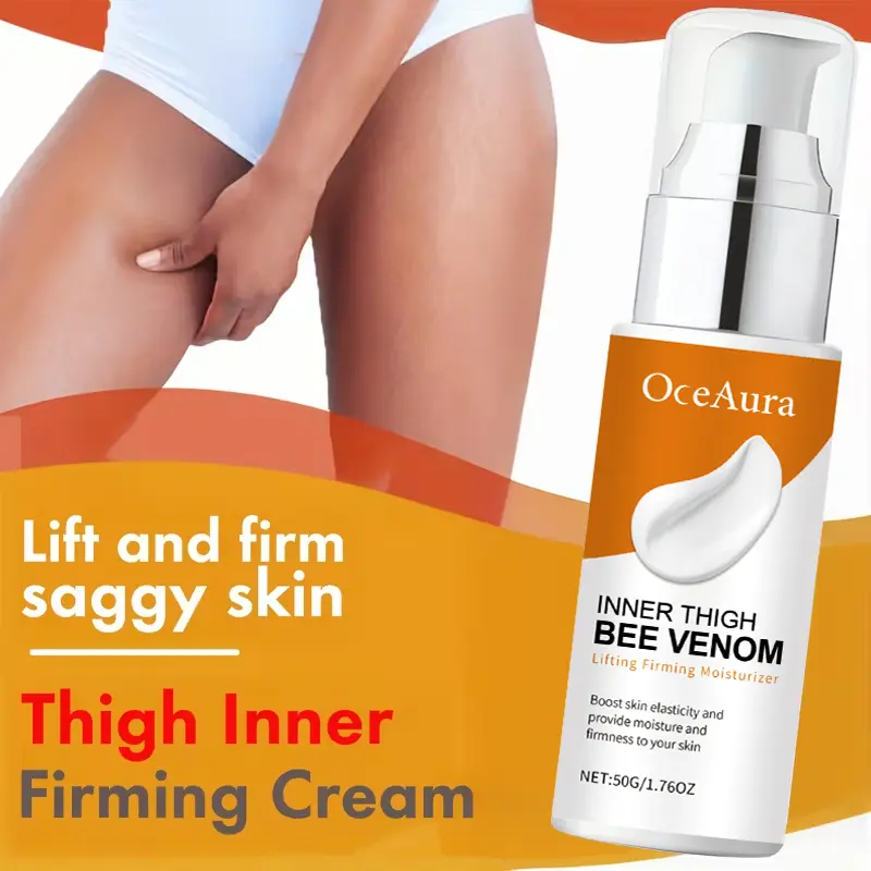 Inner Thigh Bee Venom Firming Cream 50g, Premium Bee Venom Lifting & Tightening Body Moisturizer, Boost Skin Elasticity & Firmness, Skin Renewal Body Firming Lotion for Inner Thighs, Luxury Body Skin Tightening Care
