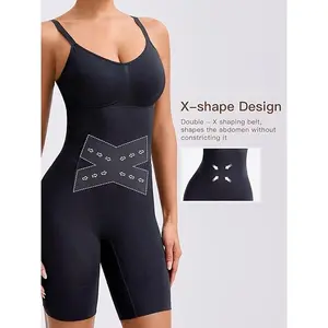 Bathroom-Friendly Shapewear Bodysuit Shorts for Women-Seamless Compression Tummy Control Body Shaper,S-XXL,Slimming Shapewear Fitted Body Shaping Underwear for Women