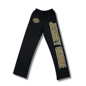 Jersey Shore Leopard Flare Pants Black Snooki