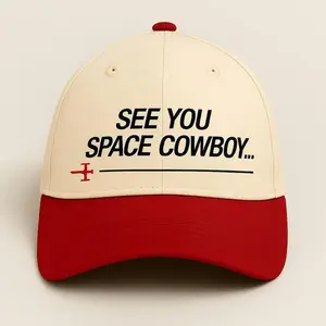 See You Space Cowboy 90s Anime Embroidered Hat, Retro Cowboy Bebop Cap, Vintage Anime Hat, Unisex Adjustable Baseball Cap, Fan Gift