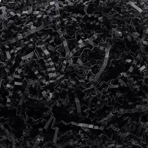 2 LB Crinkle Cut Paper Shred Black Crinkle Shredded Paper -  Box Baskets Bag Filler - Confetti Stuffing for Birthday, Holiday  Packaging Wrapping