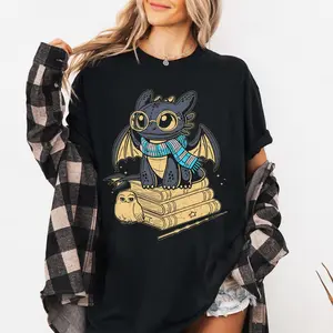 Toothless Vintage T-Shirt – How to Train Your Dragon Tee, Night Fury Shirt, Epic Universe & Universal Studios Gift