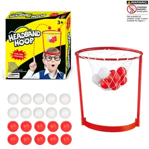 Portable Adjustable Headband Hoop Ball Game Set, Fun Interactive Toy for Kids and Adults, Indoor Outdoor Holiday Activities