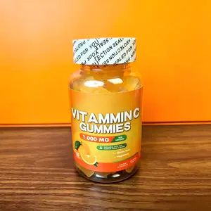 Vitamin C Gummies 1000mg, Natural Orange & Lemon Flavor, Daily Wellness Support, Vegetarian & Gluten-Free