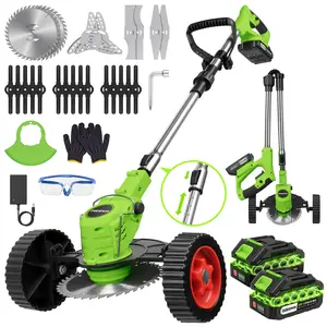 DODOWIN Cordless Lawn Mower, Garden Tool (Mower, Trimmer, Edger) with 2×21V Batteries, Lightweight for Small to Medium Backyards