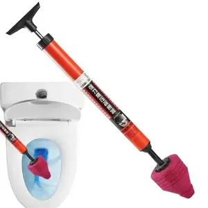 High Pressure Air Toilet Plunger, Powerful Unclogger Tool with Ergonomic Handle, Drain Clog Remover Plumbing Kit for Sinks