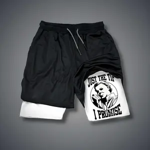Ghost Face "Halloween" Gym Shorts summer men shorts for men jorts outfit men graphic shorts Double-layer sports shorts Comfortable short shorts summer