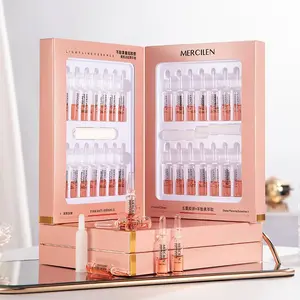 Placenta Recombined Collagen Niacinamide Face Serum, 28pcs/box Moisturizing Facial Serum, Hydrating Facial Essence Moisture for Women & Men