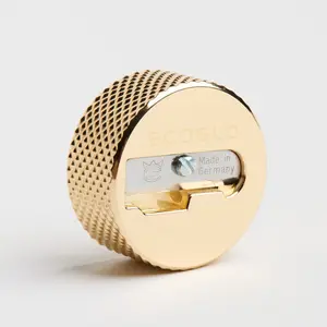 EcoGlo Metal Eye & Lip Pencil Sharpener Crafted from Solid Zamak Alloy for Clean Consistent Performance Made in Germany