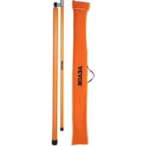 fathersdaygift VEVOR Load Height Measuring Stick, 15' Sturdy Fiberglass Truck Height Stick with Adjustable Pole, Non-conductive Truck Height Measuring Stick with Carrying Bag, Height Stick for Trucks, Car Haulers