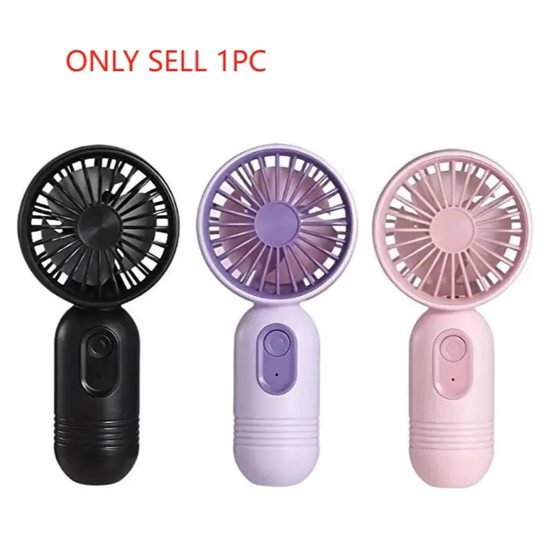 2026 New Portable Mini Fan, USB Rechargeable Handheld Fan with 3 Speed Setting, Lightweight Fan for Makeup, Travel, Beach, Indoor and Outdoor Use, USB Fans