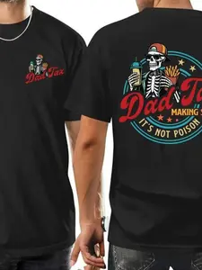 Funny Dad Tax Shirts, Loose Fit Short Sleeves, All-Over Printed Design, Perfect Father's Day Gift, Humor & Fashion Combined