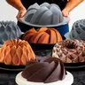To Encounter 21-Piece Silicone Fluted Circular Pattern Cake Pans Set - Thick, Heat-Resistant, Non-Stick Oven Baking Molds, Reusable Hollow Plates for Cakes, Breads, Ideal Gift for Baking Lovers for Weddings, Birthdays