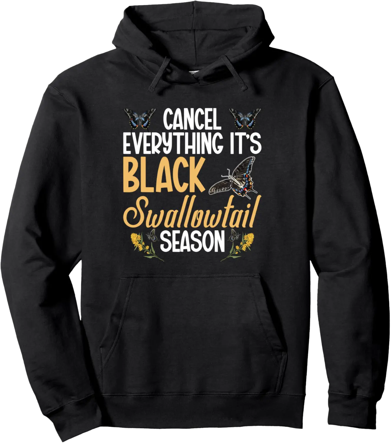 Caterpillar Butterfly Entomologist Black Swallowtail Pullover Hoodie - Jacobjbt Shop 32B0DTW31Q8G