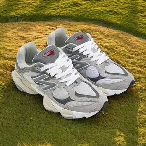 Hot Trend 2026 Unisex Chunky Running Sneakers Mesh & Suede Athletic Shoes with Breathable Cushioning Anti-Slip Sole for Men Women