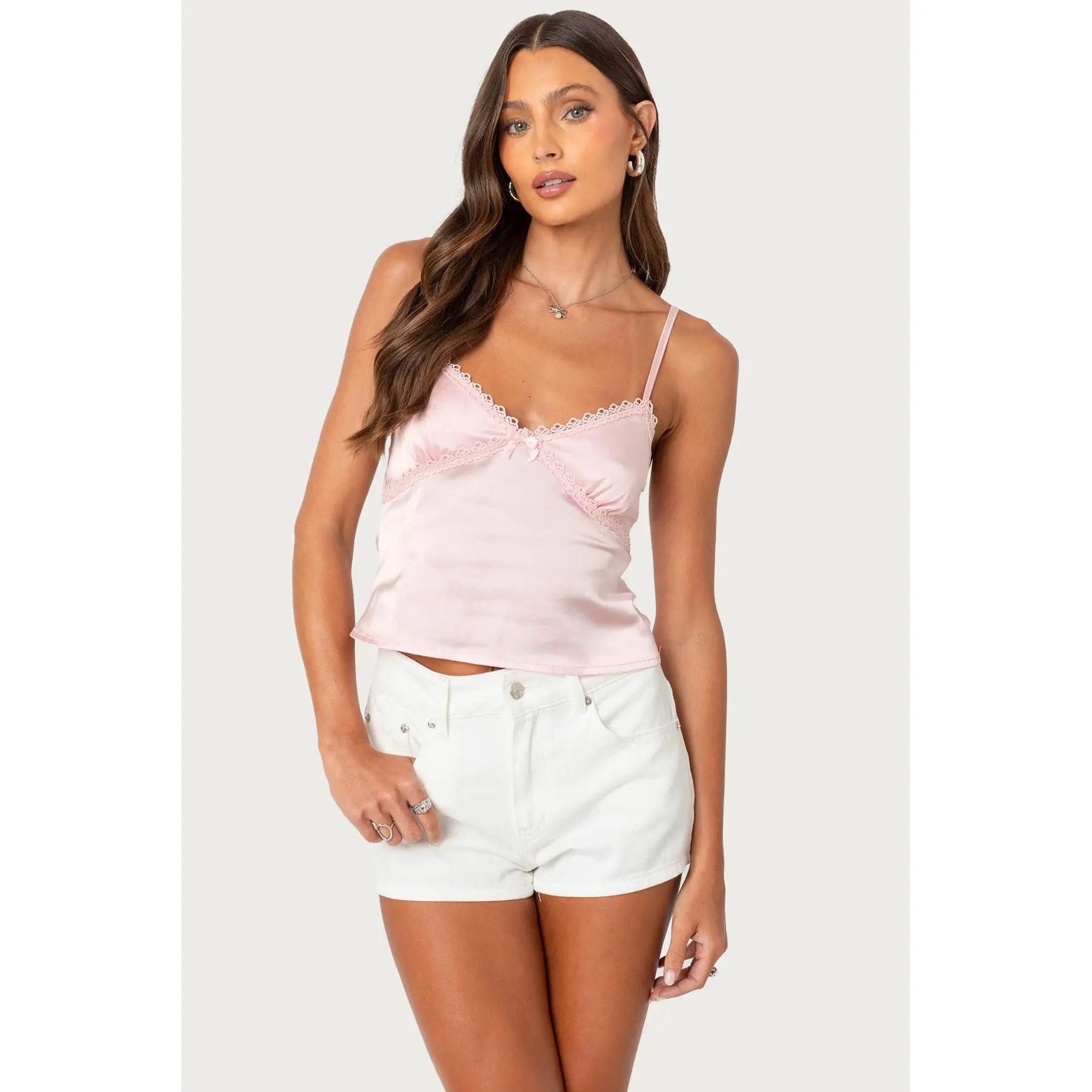 Imani Satin Effect Tank Top - TikTok Shop