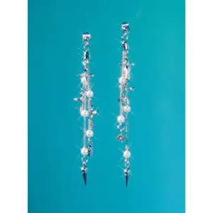 MULTI CROSS PEARL EARRINGS