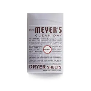 Mrs. Meyers 1211317 Dryer Sheets - Lavender - 80 Sheets