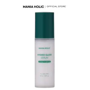 MANIA HOLIC Hydro Glow Serum, Hydrating Facial Serum for Smoother Skin, Made with 10 Hyaluronic Acids, Vitamins B,C, E, & Ceramides, Lightweight and Non-Greasy, Korean Skincare, 1.69 fl oz