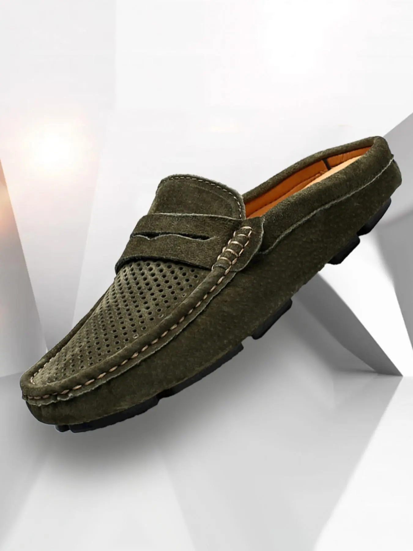 Men's Minimalist Solid Color Slip-on Mule Shoes, Casual Comfortable Non-slip Shoes for Outdoor, Fashionable Breathable Shoes for Daily Wear, Non Slip Mules