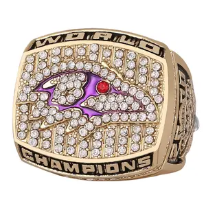 2000 Championship Ring Alloy Diamond-encrusted Men's Ring fashion men's metal champion large ring