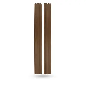 Teak Exterior Slat Wall Paneling for Outdoor & Indoor Cladding, Wood Grain Decorative Wall Panels, Waterproof, Weatherproof & Soundproof, Modern Home & Office Decor, Ideal for Living Rooms, Bedrooms, Hallways, Offices & Feature Walls