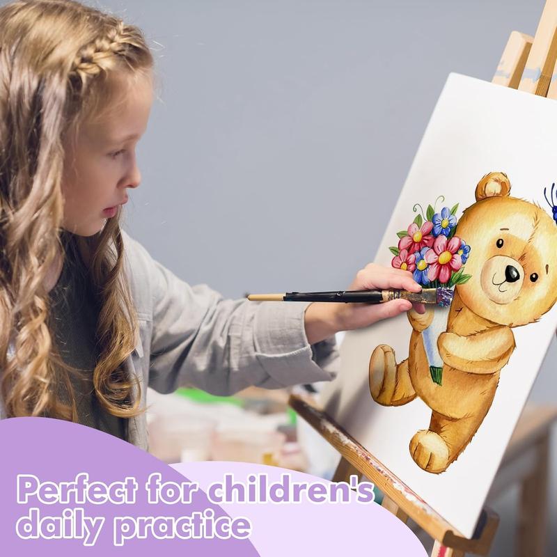 Canvas for Painting, 32 Pack Multi-Size Canvas Boards for Painting 8 count of Each 4x4, 5x5, 5x7, 8x10 Blank Canvases-Cotton Primed Painting Canvas Panels for Adult &  for  Oil