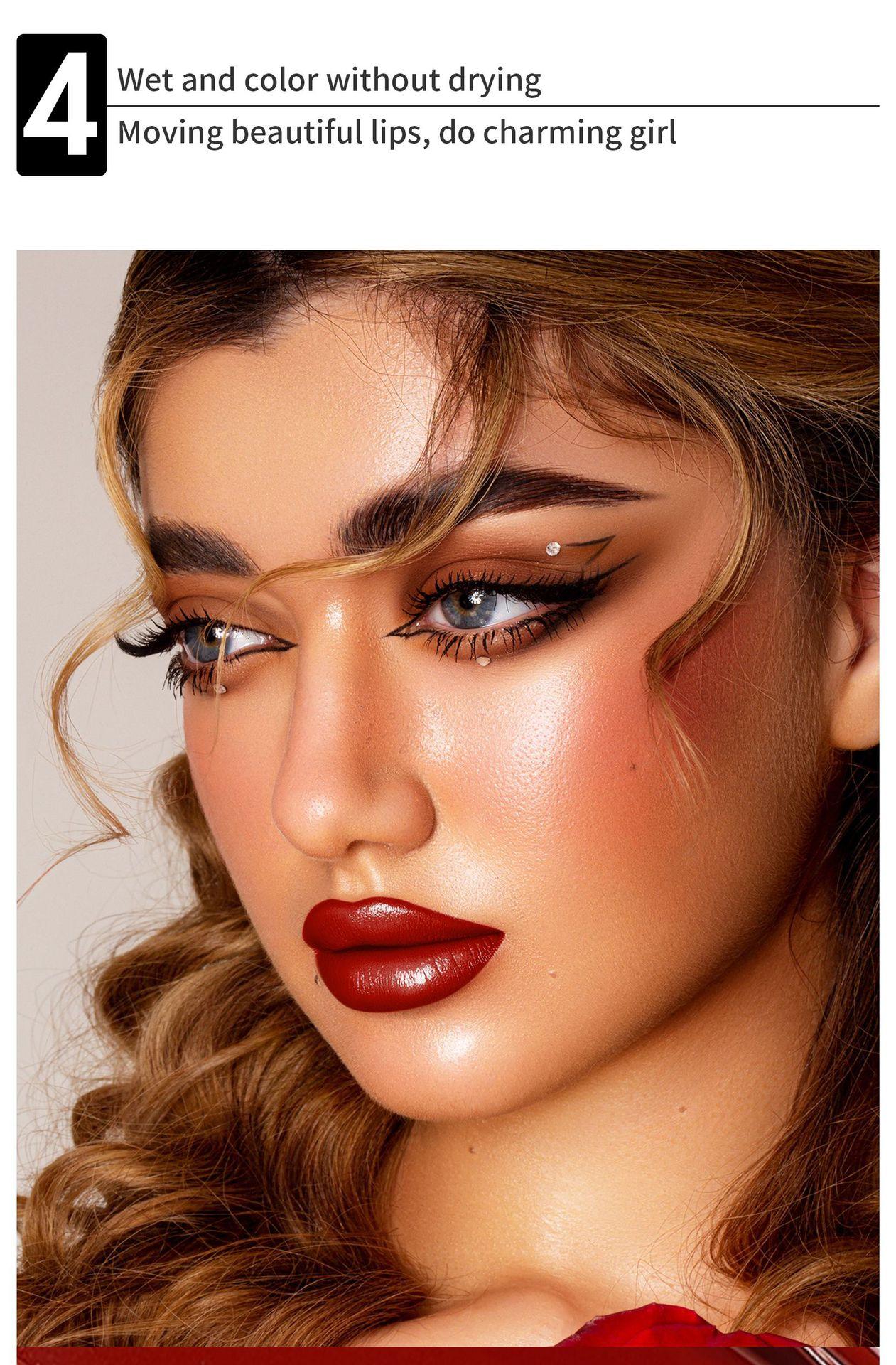 2-in-1 Matte Lipstick & Lip Liner Pen, Creamy Smooth Texture with High Pigment, Lip Duo for Defined Lips and Full Color, for Daily Wear and Parties