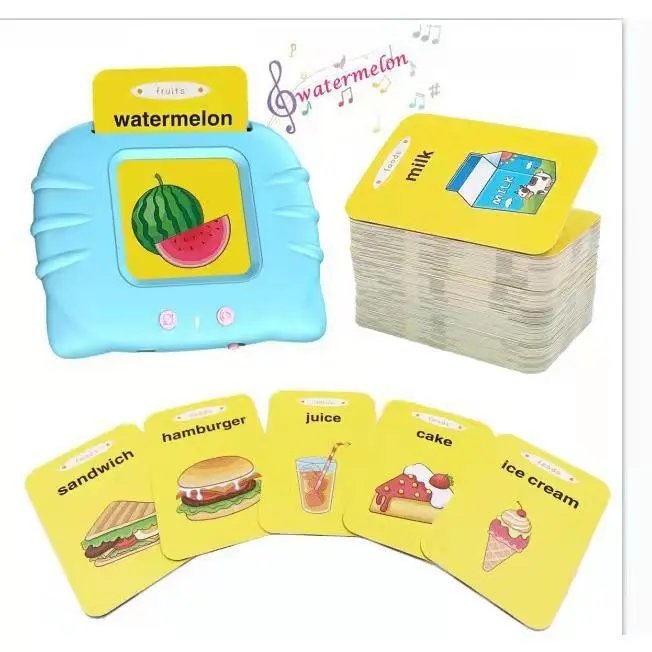 Interactive Learning Machine for Toddlers Ages 0-6, Educational ABS Plastic Toy for Boys & Girls with 224 English Audiobooks, Voice Recognition, Emotional Interaction, and Rechargeable Lithium Battery