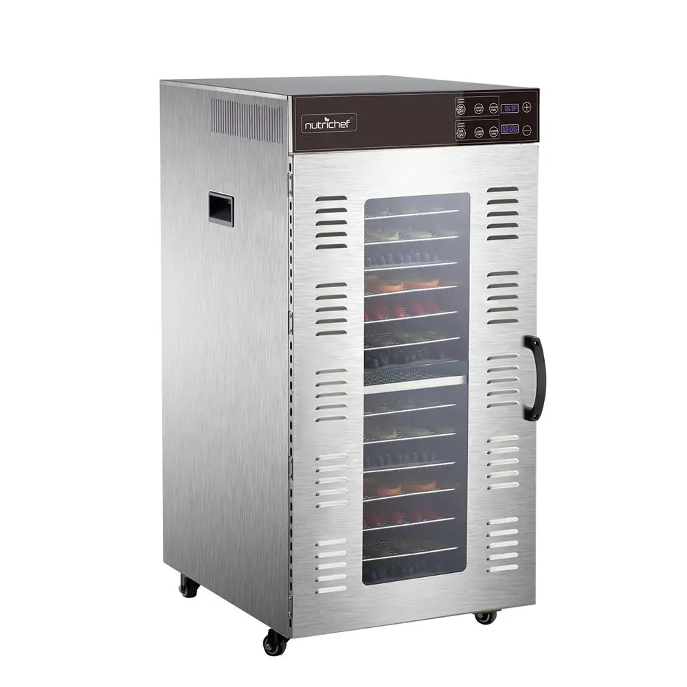 Premium Food Dehydrator Machine | Multi-Layer Electric Food Dehydrator with Touch Control LED Display, Overheat Protection & Automatic Shut-Off Function - Kitchen Appliances for Home & Commercial Use