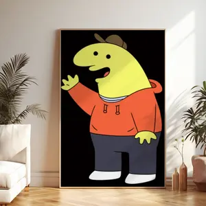 Smiling Friends Charlie Poster – Funny Cartoon Wall Art Print, Retro Aesthetic Home Decor for Bedroom, Living Room or Office, Unframed