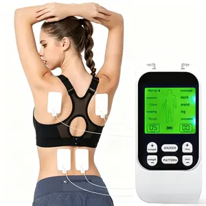 Muscle Massage Unit, 10 Modes Dual Channel, 30 Intensity Levels, Compact Rechargeable Body Massager`