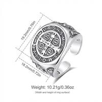 Style 7 / Retro Silver - Saint Benedict