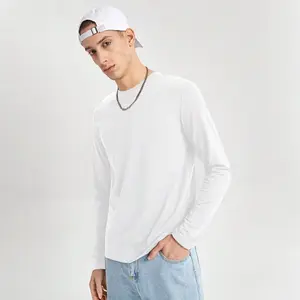 Men's Knit Long Sleeve Crew Neck Thermal Shirts for Daily Wear Soft Thermal Long Sleeve Tops in Assorted Colors Pyjama Tops Menswear Socks Beige Casual Crewneck