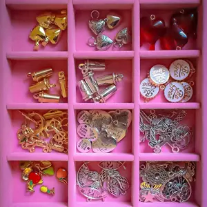 Extra Charm Add-on for Charm Necklace - Assorted Charms in Gold and Silver Finishes for Personalized Jewelry Making