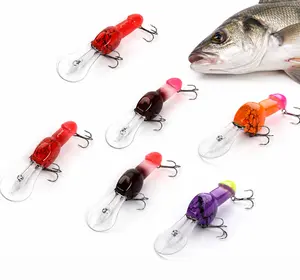 6 PCS Fun Floating Lure Set Mixed Floating Sinking crankbait lures Casting Baits, Bass Lures for All Water Depths, Hard Bait Hook Kit, Gift for Men  Anglers