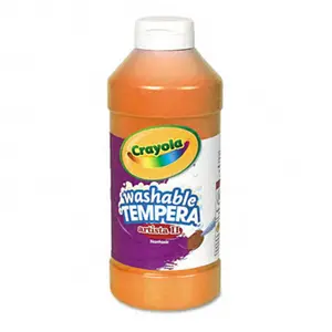 Crayola.  Artista II Washable Tempera Paint Orange 16 oz
